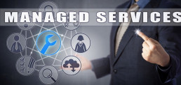 man pointing to managed server services