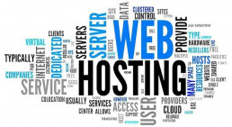 word chart including web hosting and servers