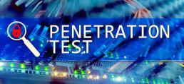 a computer network with the words penetration test