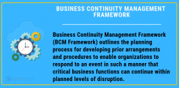 business continuity management framework definition